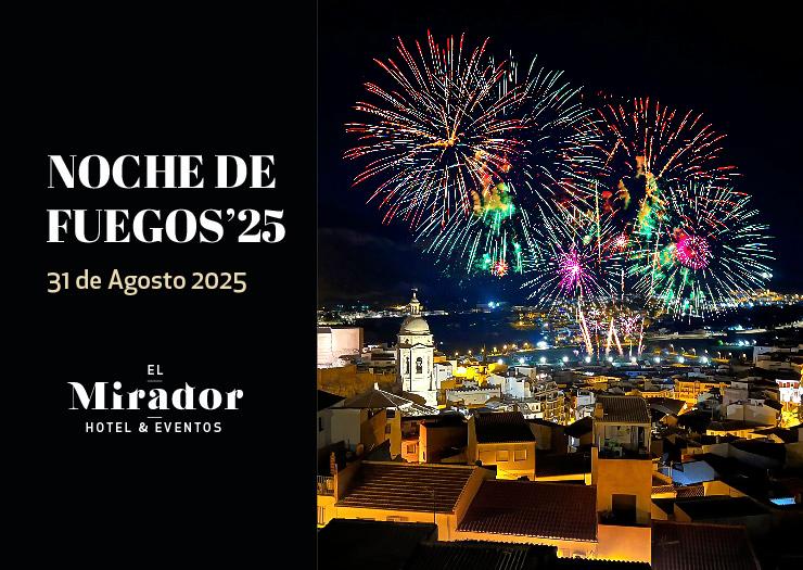 Fogos de artifício a partir do Mirador Abades hotéis Fogos de artifício a partir do Mirador Abades hotéis
