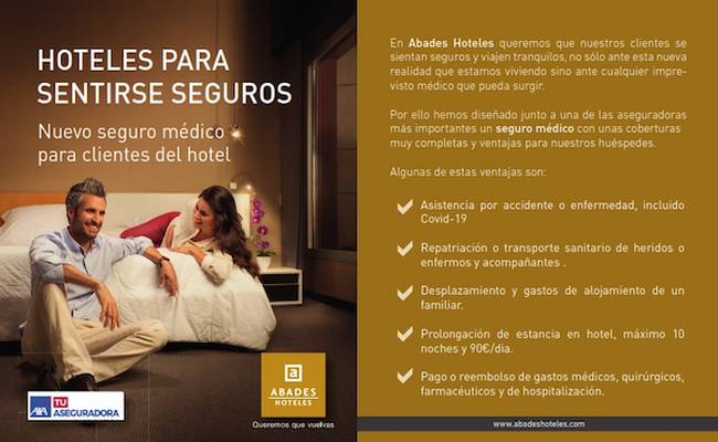 Seguro de viaje covid incluido Hotel Abades Recogidas 4* Granada