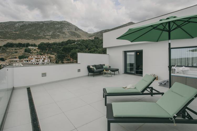 Terrace - deluxe junior suite with private terrace El Mirador 4* Hotel Loja Granada
