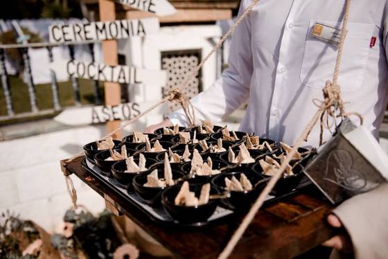 Detalle de gastronomía cóctel Hotel Abades Benacazón 4*