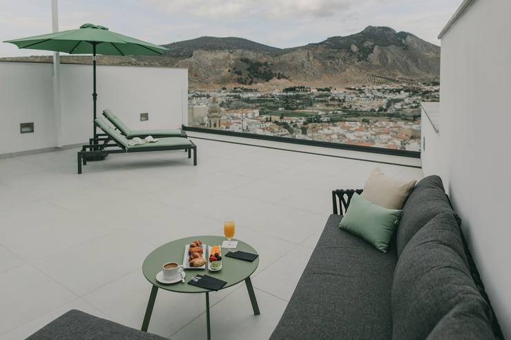 Junior suite deluxe romance with private terrace El Mirador 4* Hotel Loja Granada Junior suite deluxe romance with private terrace El Mirador 4* Hotel Loja Granada