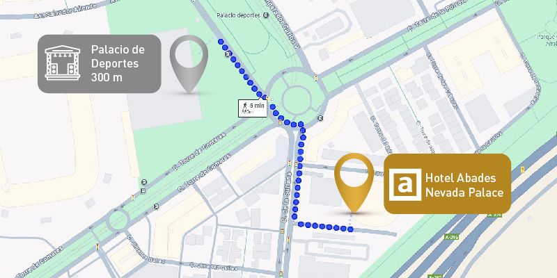 Hotel Abades Nevada Palace en Granada, junto a Palacio de Deportes